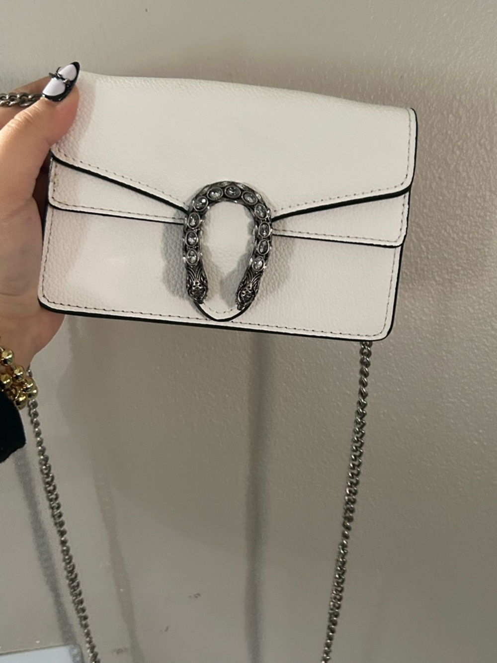 White Leather Dionysus Super Mini - Picture 2 of 9
